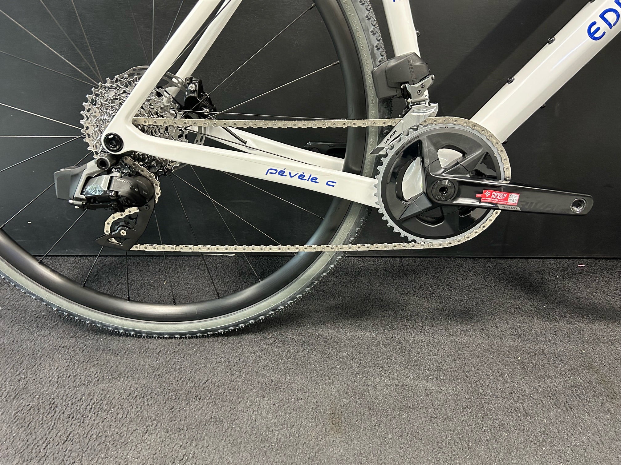 Ratas Eddy Merkcx Pévèle C Rival AXS Gravel 2x12 (L), sinine/valge