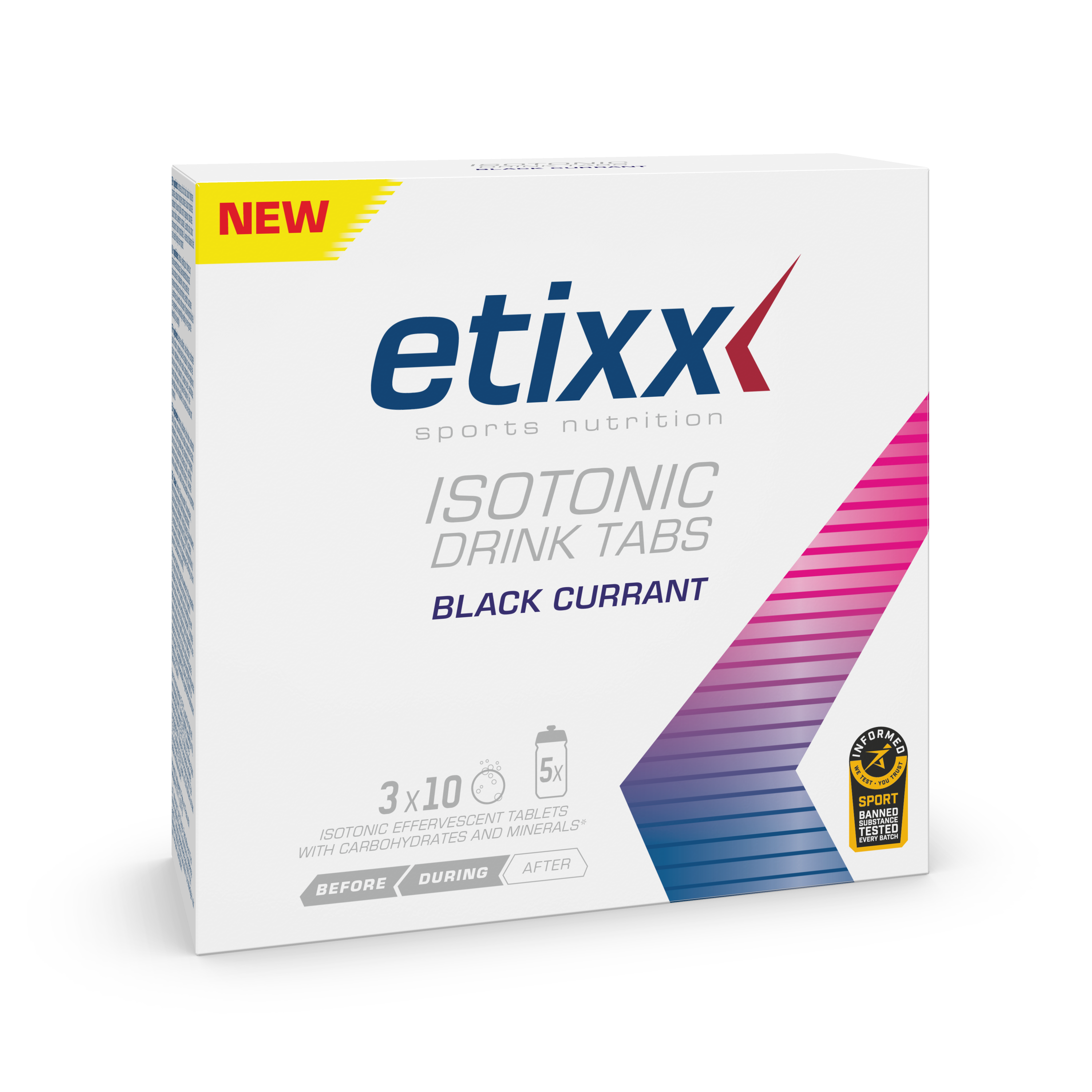 Etixx Isotonic Drink Tabs Blackcurrant 3x10