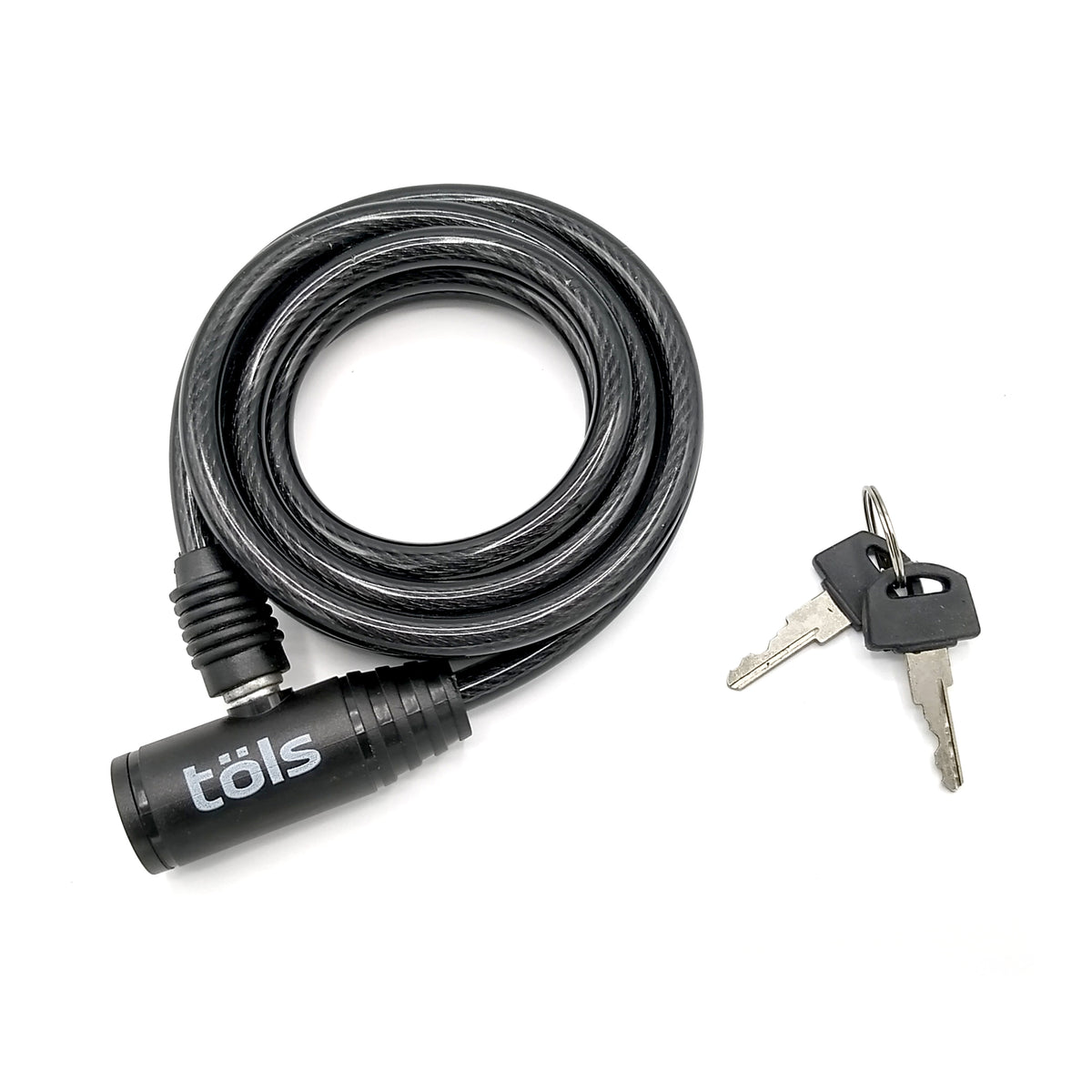 töls-pyörälukko, 6 mm/1 m, lukolla