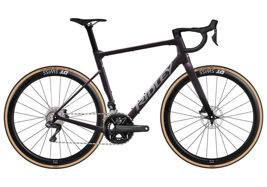 Ratas Ridley Grifn RS Road Ultegra DI2 2x12 (M), tume plum metallik/autumn hall metallik
