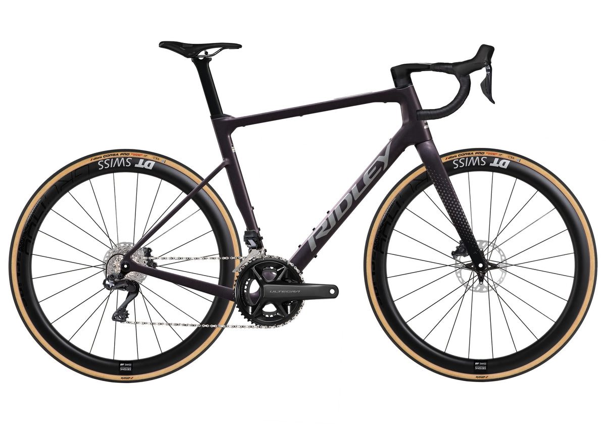Ratas Ridley Grifn RS Road Ultegra DI2 2x12 (M), tume plum metallik/autumn hall metallik