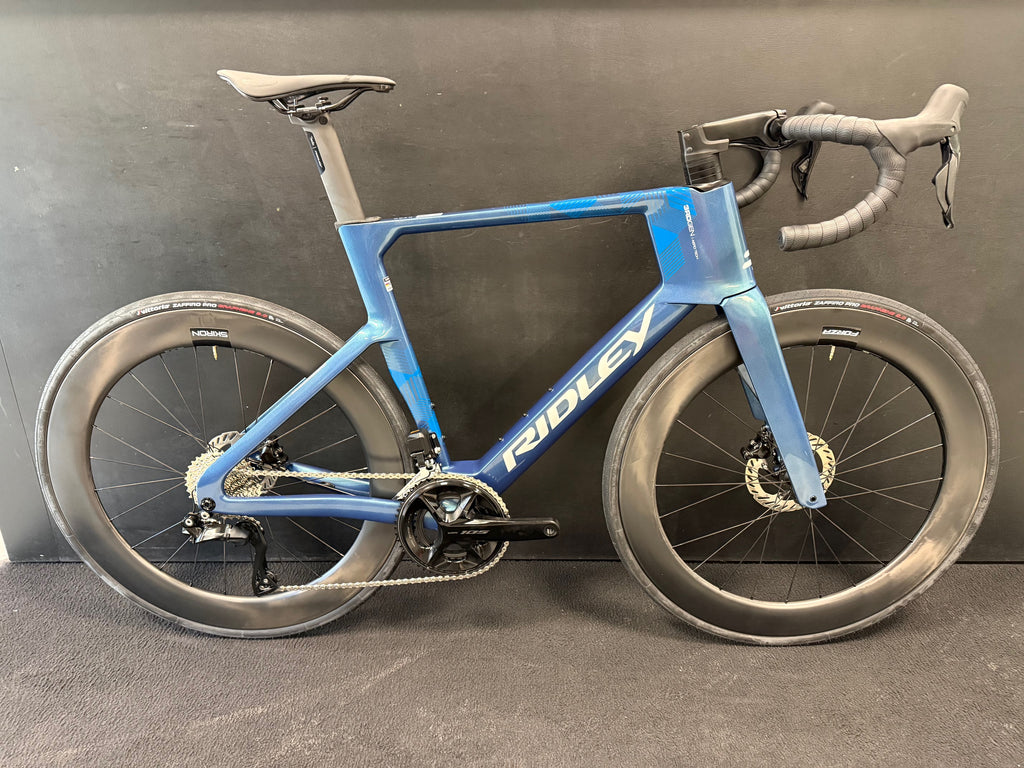 Ridley Noah 105 DI2 2x12 bike (M) (blue)
