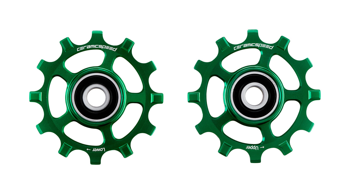 PW CS -seos Shimano 12s XT/XTR, vihreä pinnoite