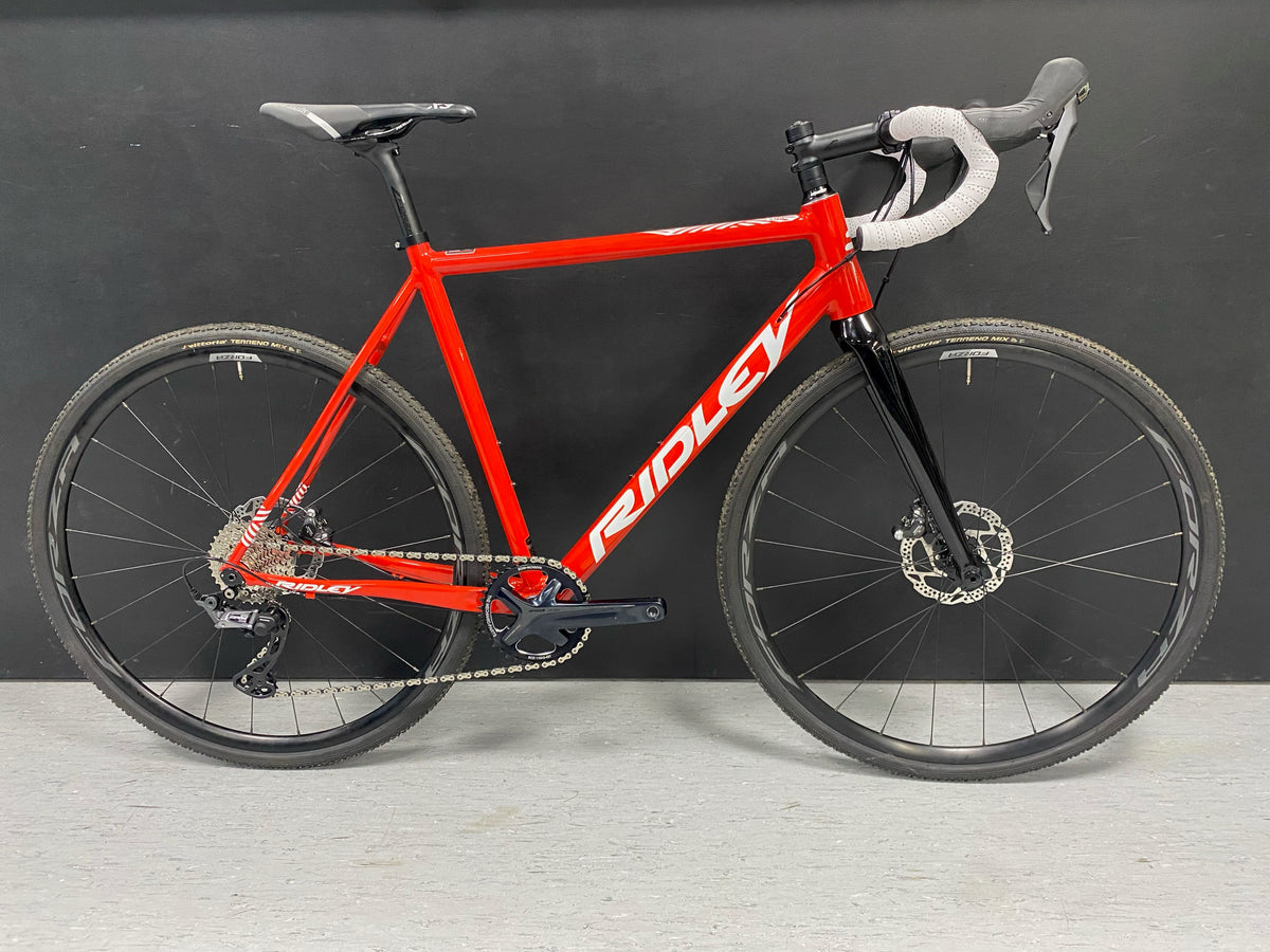 polkupyörä Ridley X-Ride Disc GRX 800 2x (L), punainen/valkoinen