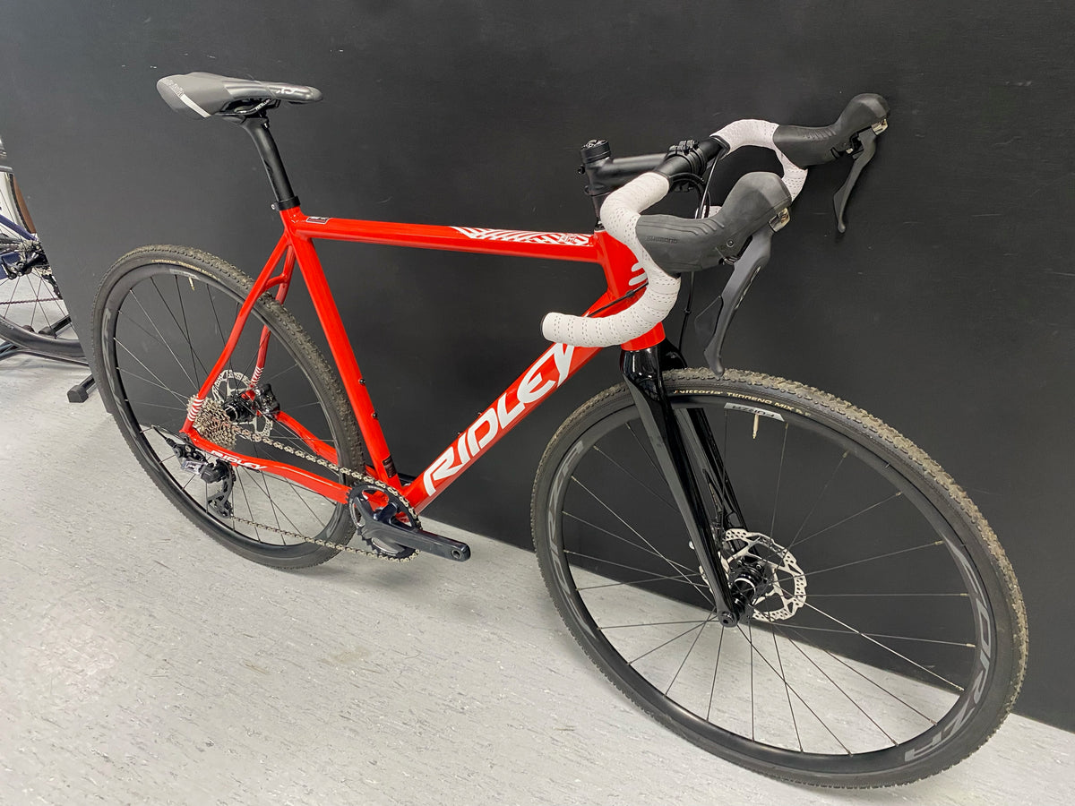 polkupyörä Ridley X-Ride Disc GRX 800 2x (L), punainen/valkoinen